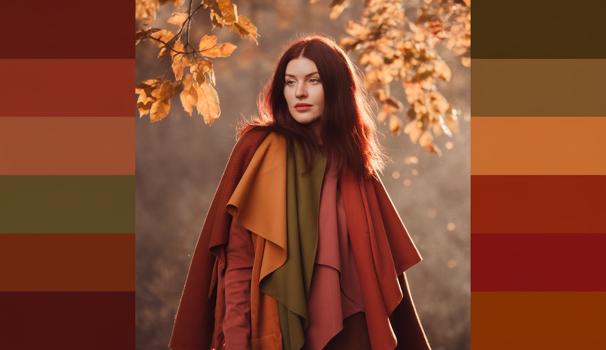 Autumn color palette overview