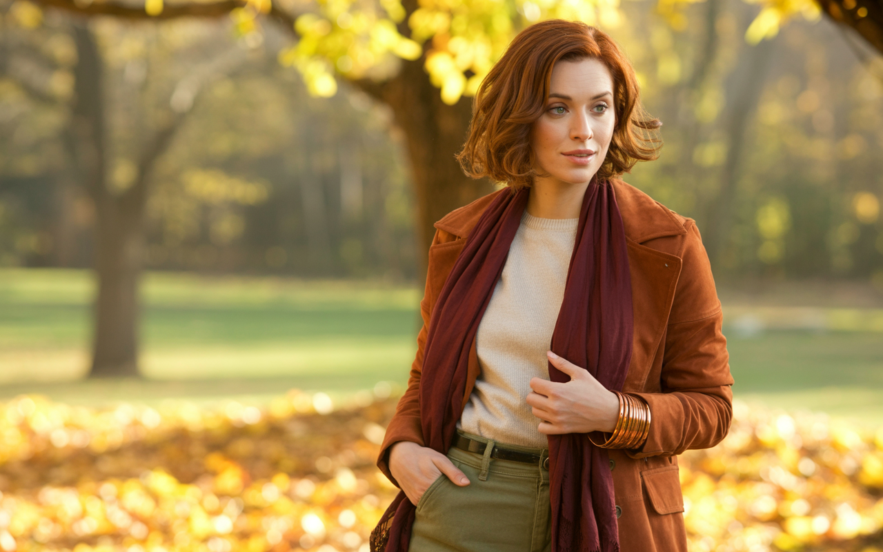 Autumn color palette showing rich, warm earth tones
