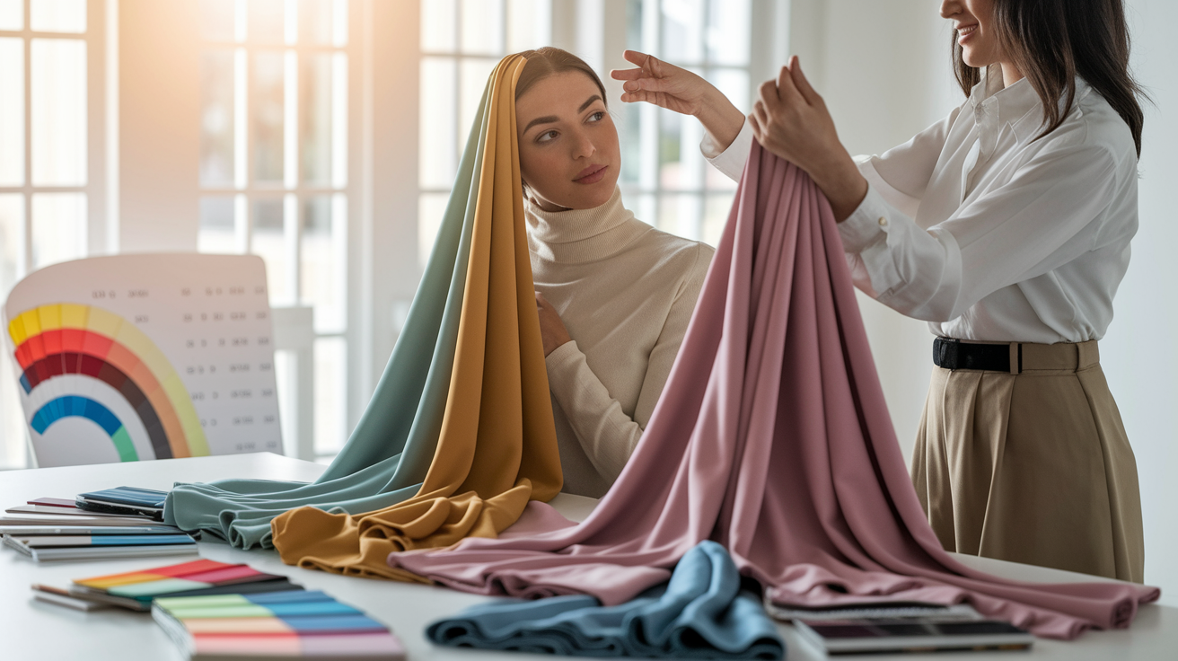 Step-by-step color analysis consultation process and methodology