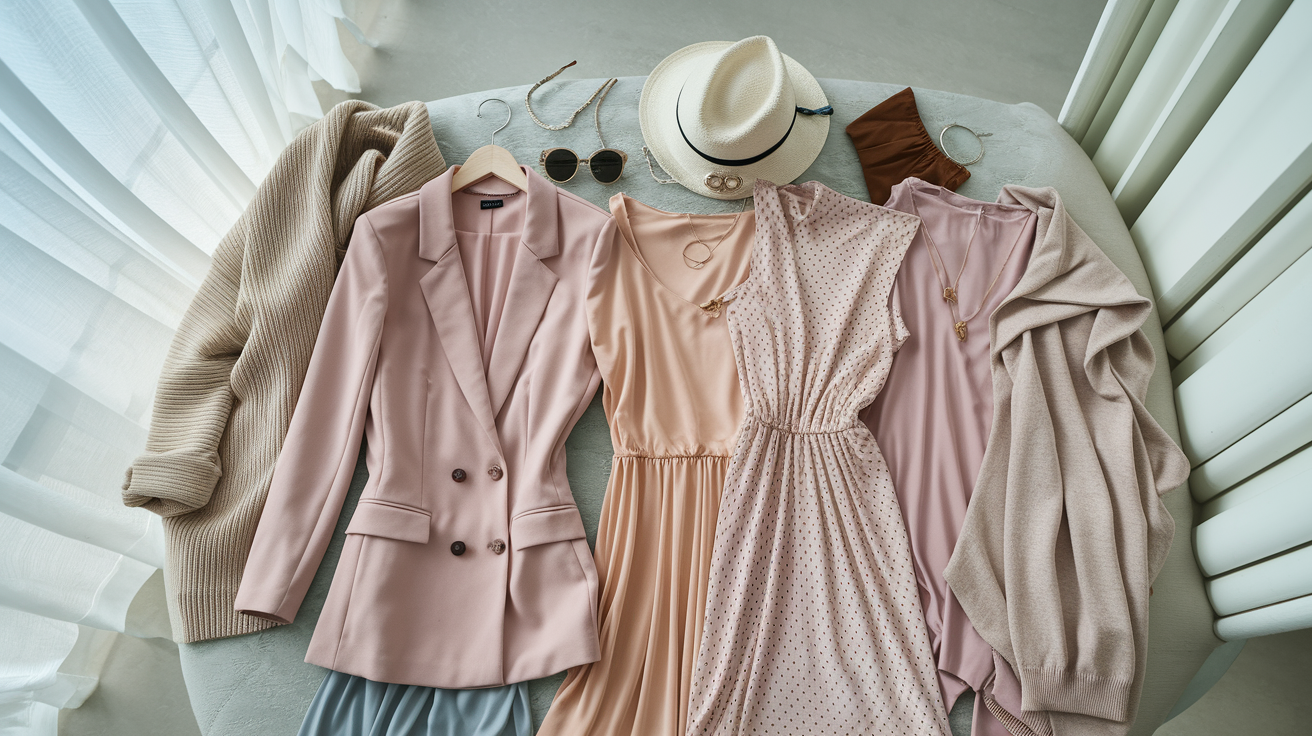 Building a capsule wardrobe with cool summer colors and versatile pieces