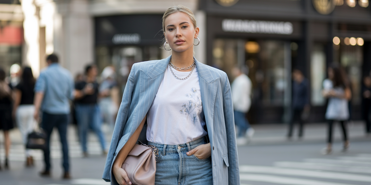 Cool summer celebrities street style featuring casual chic outfits in soft colors