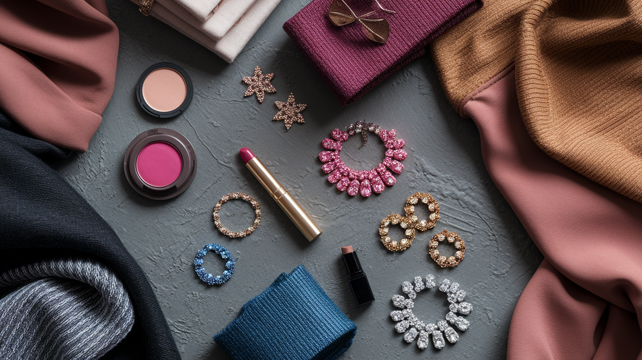 Deep Winter styling beyond wardrobe including makeup and jewelry