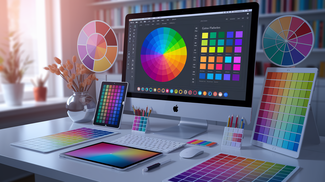 Digital color tools and palette apps