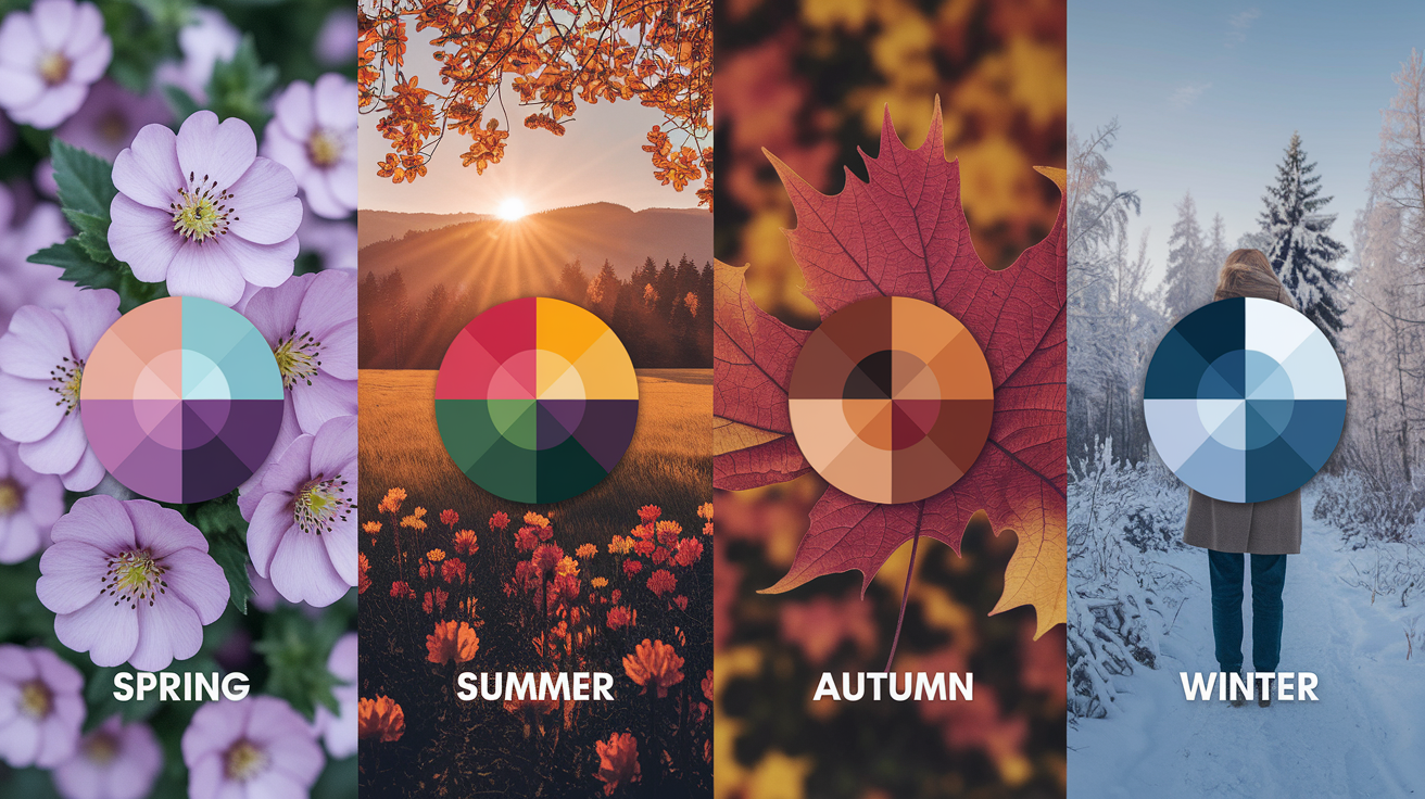 Overview of the four seasonal color palettes
