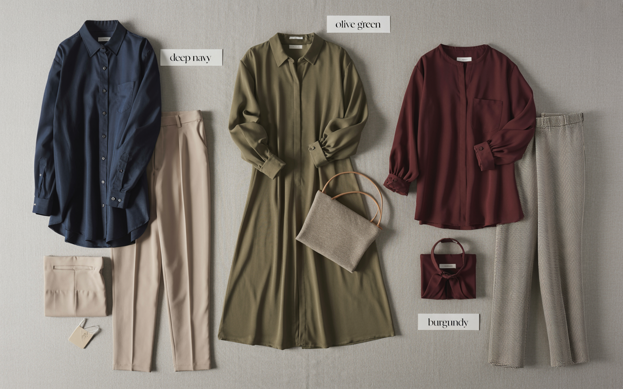 Main colors visual for wardrobe building