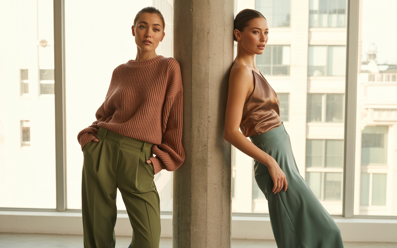 Soft autumn modern trendsetters style