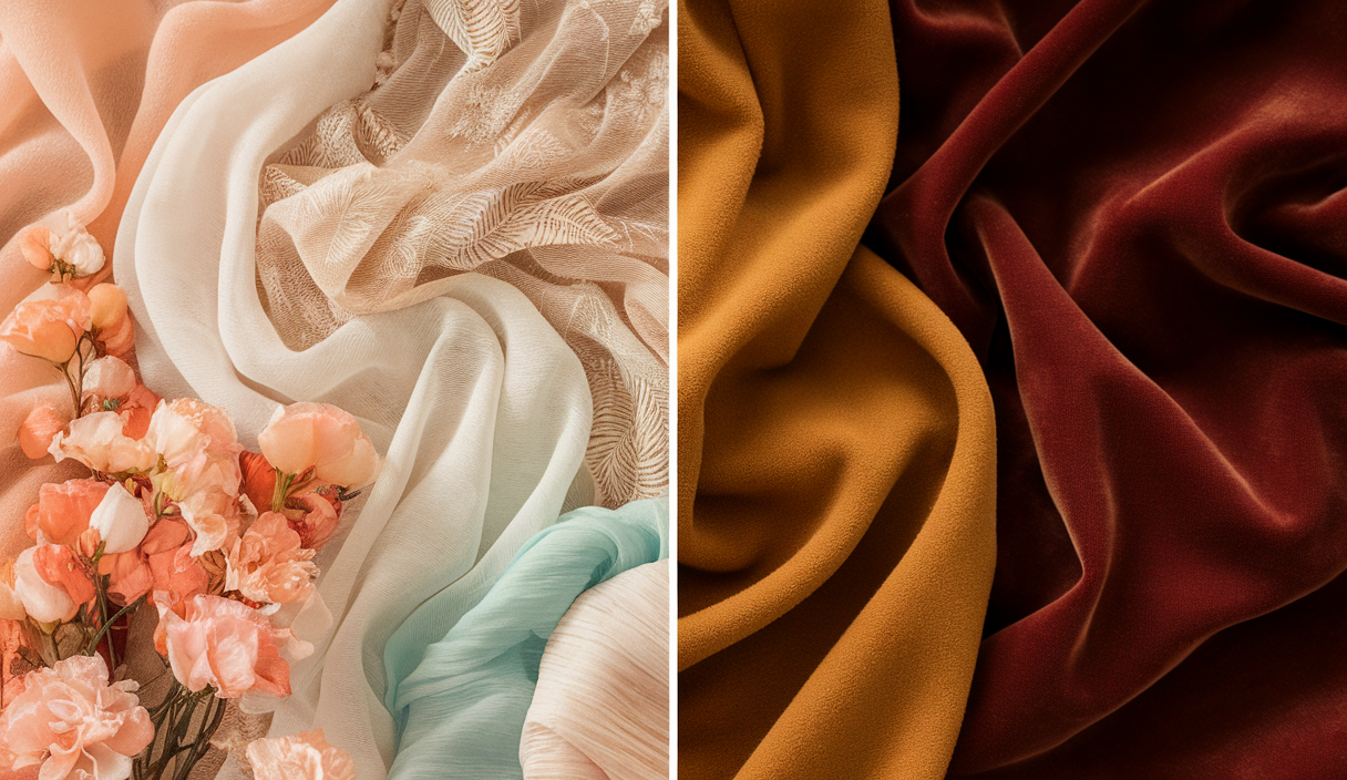 Best fabric textures for Spring palette