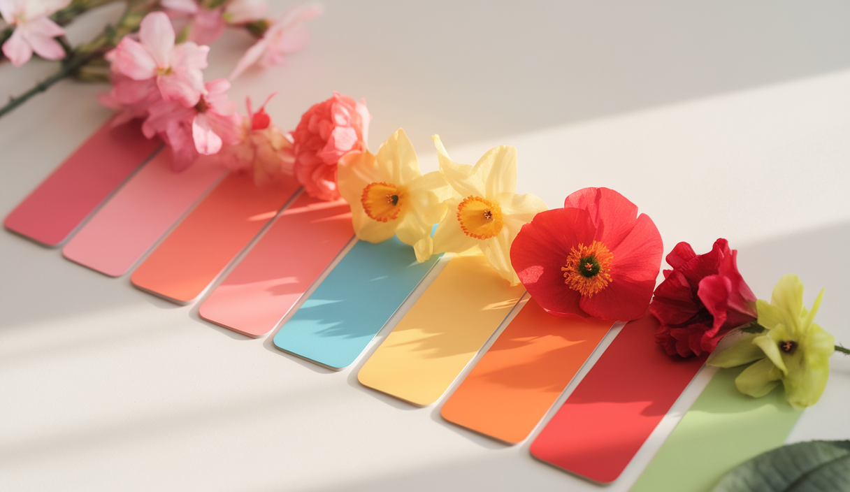 Spring color palette overview