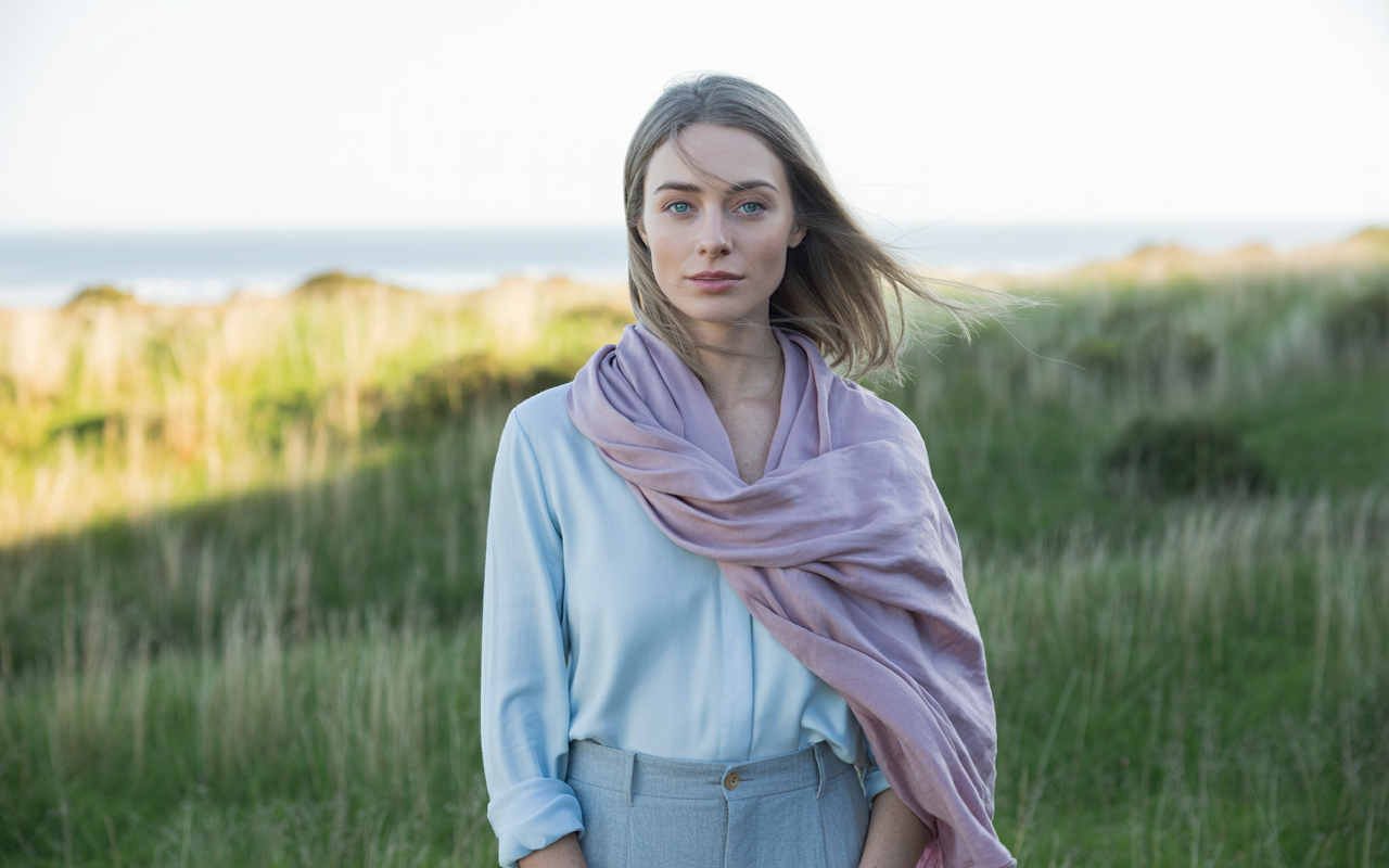 Summer color palette showing soft, cool colors