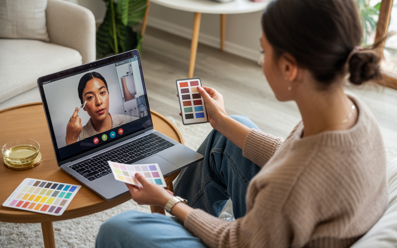 Virtual color analysis technology and digital consultation tools